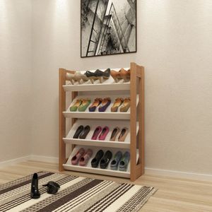 Sapateira Baixa Az1025 Tecno Mobili Amêndoa/Branco