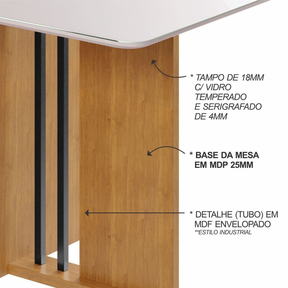 Mesa Auxiliar Mikasa 90x120x65-Rovere 