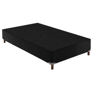 Box Solteiro Íris 42X88X188Cm  Preto Elegancy