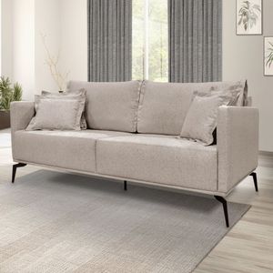 Sofá 2 Lugares 160cm Linho Lion Spezzia Decor Areia