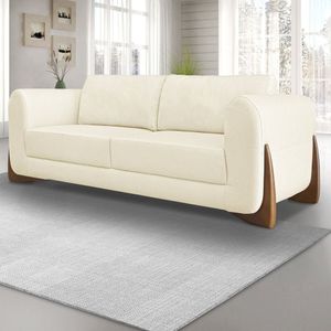 Sofá 2 Lugares 180cm Linho Djon Spezzia Decor Pérola