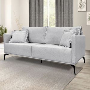 Sofá 2 Lugares 180cm Linho Lion Spezzia Decor Grigio