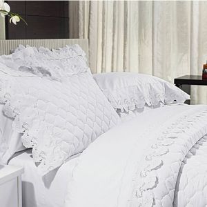 Jogo De Cama King Maiori 4 Peças Percal 200 Fios Bernadete Casa Branco