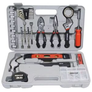 Kit Ferramenta Com 100 Peças Com Alicates De Ferramentas