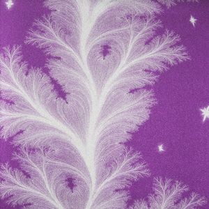 Papel De Parede Vinílico Book Vogue 53cm X 10m Rolo Estampa Floral Branco/roxo