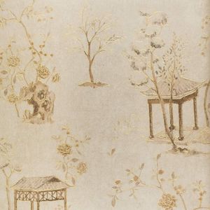 Papel De Parede Vinilico Book Amalfirolo 53cmx10m Estampa Flor Marrom/bege