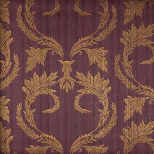 Papel De Parede Vinílico Book Vogue 53cm X 10m Rolo Estampa Texturizada Clássica Roxo/dourado