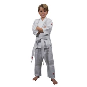 Kimono De Karate Infantil Fightart Budo Com Faixa Branca Tamanho 140