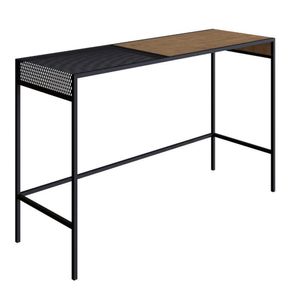 Aparador Dinâmico Industrial York Artesano 120 Cm (Largura) Em Mdp Vermont Com Nicho Aço Preto