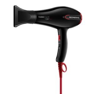 Secador De Cabelos Turbo Color Red Sc-41 127V Preto/Vermelho