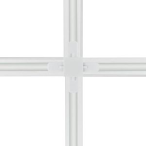 Conector Emenda Llum Tipo X Para Trilho Eletrificado Bivolt Branco