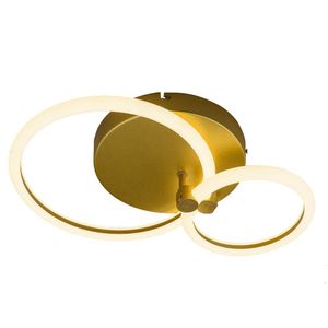 Plafon Llum Space Orbital Double Led 26w 3000k Luz Amarela Bivolt 3000k Luz Quente