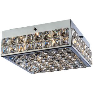 Plafon Cristal Windows Quadrado 26cm Bivolt Llum