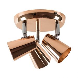 Spot De Sobrepor New Short Triplo Direcionável 3xmr16 Cobre Llum
