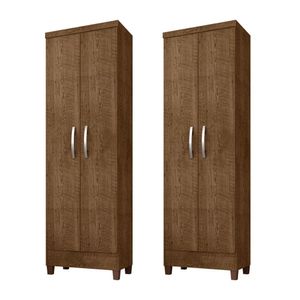 Kit Com 2 Multiuso 2 Portas Egito Malbec Incorplac