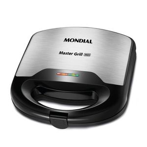 Sanduicheira Mondial Master Grill S-20 Preto Com Inox 220v