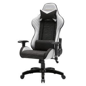 Cadeira Gamer Giratória Stock Car Blume Office Em Poliuretano (Pu) Preto E Cinza Base Rodízio Preto