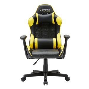 Cadeira Gamer Giratória Infantil Stock Car Blume Office Poliuretano (Pu) Preto E Amarelo