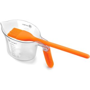 Kit Pincel De Alinhavo Churrasco Gourmet E Copo 500ml Outset