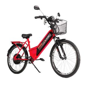 Bicicleta Elétrica - Confort - 800W - Vermelha - Duos Bikes