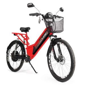 Bicicleta Elétrica - Confort Full - 800W Lithium - Vermelha - Duos Bikes