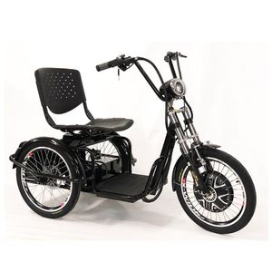 Triciclo Elétrico Lithium Freio A Disco Com Ré Farol E Alarme Fox Preto - Duos Bike