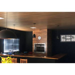 Emenda Rígida Pvc Perfil H 5 Unidades - Imbuia