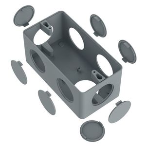 Condulete Pvc Múltiplo 1" Cinza Inpol