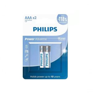 Pilha Alcalina Aaa Cartela C/2 Unidades Philips