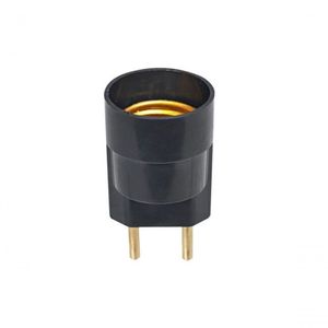 Soquete Termoplástico E27 Com Pino Macho 2p Preto G20