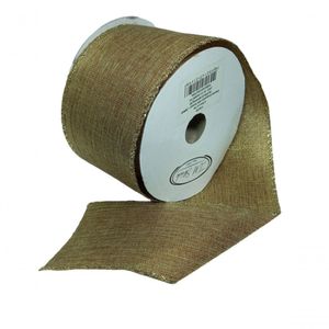 Fita Decorativa Dourada Com Brilho