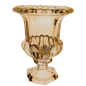 Vaso Athenas Cristal Com Pé 11x13 - Ambar Luster
