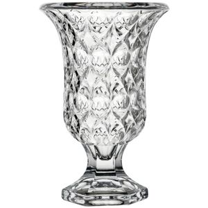 Vaso Angélica Cristal Com Pé 23,5x15 Transparente