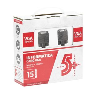 Cabo Vga Macho X Macho Para Notebooks 15 Metros