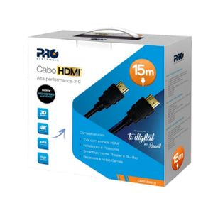 Cabo Hdmi Macho X Macho 2.0 P/ Instalações Residenciais