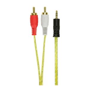 Cabo P2-Macho 2 Rca-Macho 1,8 Metros Para Som