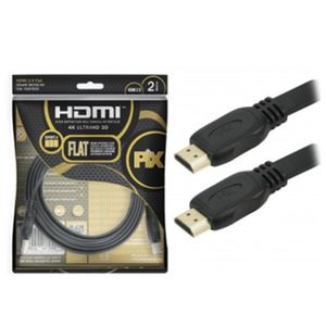 Cabo Hdmi Macho X Macho 2.0 4K Hdr Flat 2M
