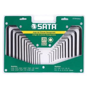 Ferramenta Sata Allen 25 Peças De 0,05" A 10Mm