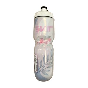 Garrafa Térmica De Ciclismo Skin 710ml - Branco/floral