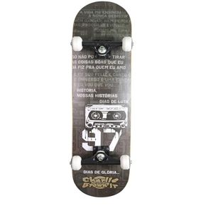 Skate Montado Kronik Charlie Brown Jr Preto Tamanho 8.0 Cor Preto