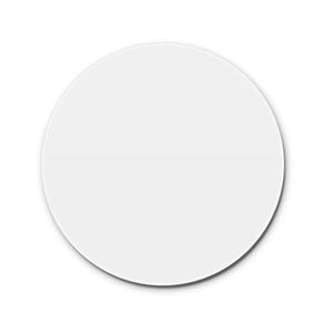 Prato Giratório Decorativo 60cm Branco Com Tampo De Vidro - Luka Decor Cor:branco
