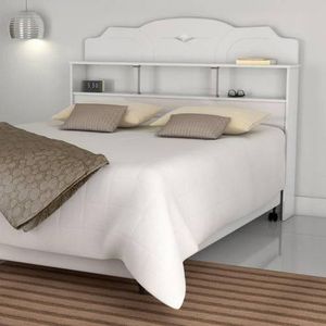 Cabeceira Box Casal Estrela 1,40 Branco - Vitamov 0410410
