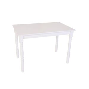 Mesa De Jantar 110X70Cm Tampo Mdf 18Mm Dalas Branco