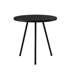 Mesa De Canto Olivia Aluminium Decor Preto