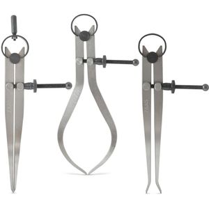 Jogo Compassos Med. 300Mm/12" - Externo/Interno/Reto - 3 Pçs