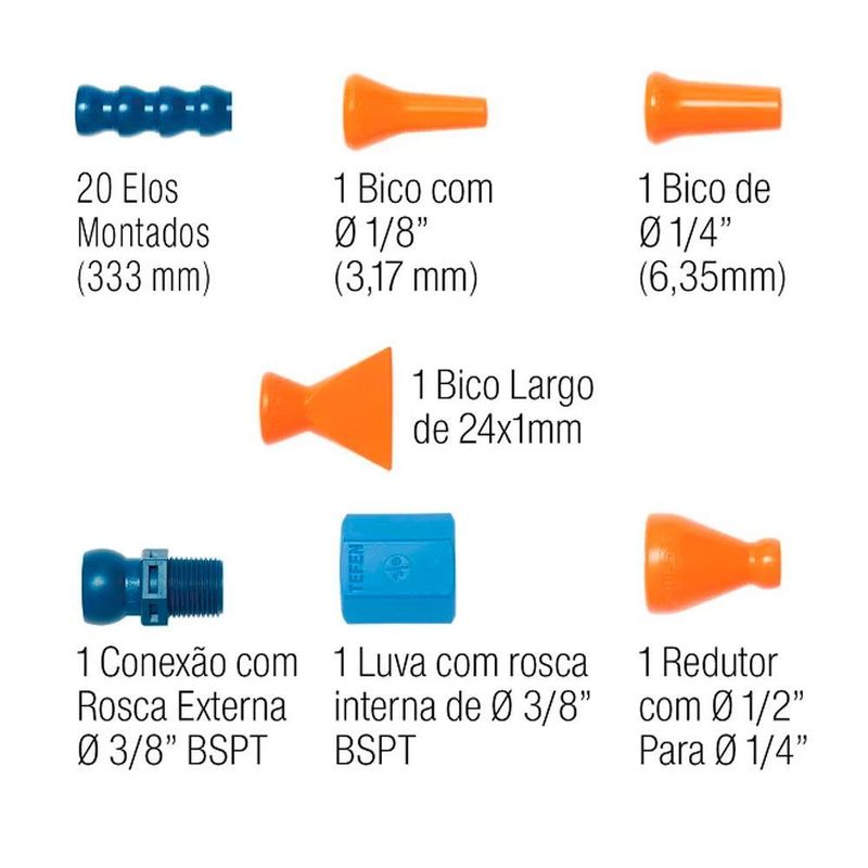 Jogo Elos de Tubo 1/4 Fixoflex Quimatic