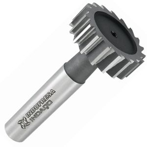 Fresa Para Rasgo De Chaveta Haste Cilíndrica, Dentes Retos Tipo Woodruff - Med. 19,5 X 5,0mm - Din 850 Ah - Cód. 1642 - Indaço