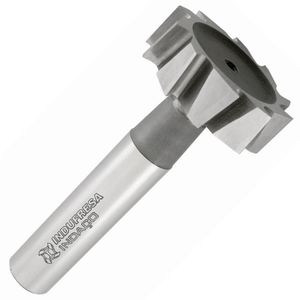 Fresa Para Rasgo De Chaveta Haste Cilíndrica, Dentes Cruzados Tipo Woodruff - Med. 13,5 X 4,0mm - Din 850 Bn - Cód. 1641 - Indaço