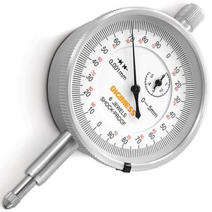 Relógio Comparador - Cap. 0-5mm - Graduação De 0,001mm - Diâmetro Do Mostrador ø58mm - Tampa Traseira Com Orelha - Ref. 121.325