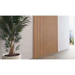 Fechamento Painel Ripado 250Cm Freijó